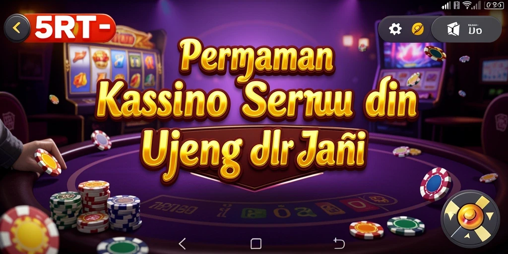 Tampilan gameplay menarik dari 5RT dengan berbagai pilihan permainan Kasino.