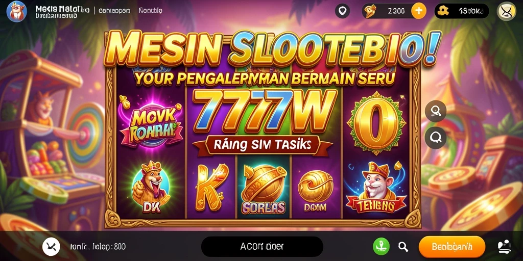Tampilan gameplay menarik dari 7777W yang membuat ketagihan.