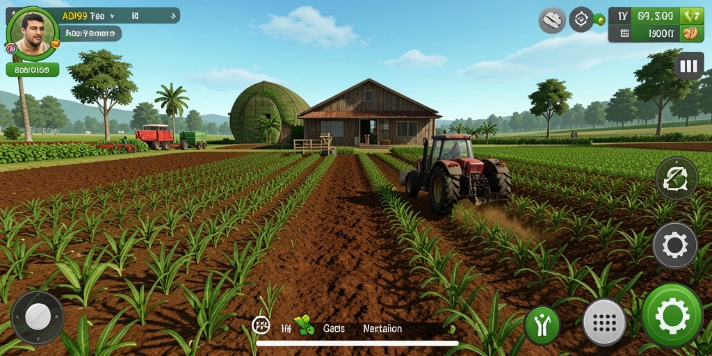 Tampilan gameplay ADI99 yang memukau saat bercocok tanam.