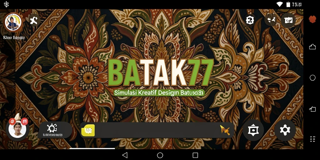 Tampilan gameplay utama BATIK77 dengan berbagai motif batik.