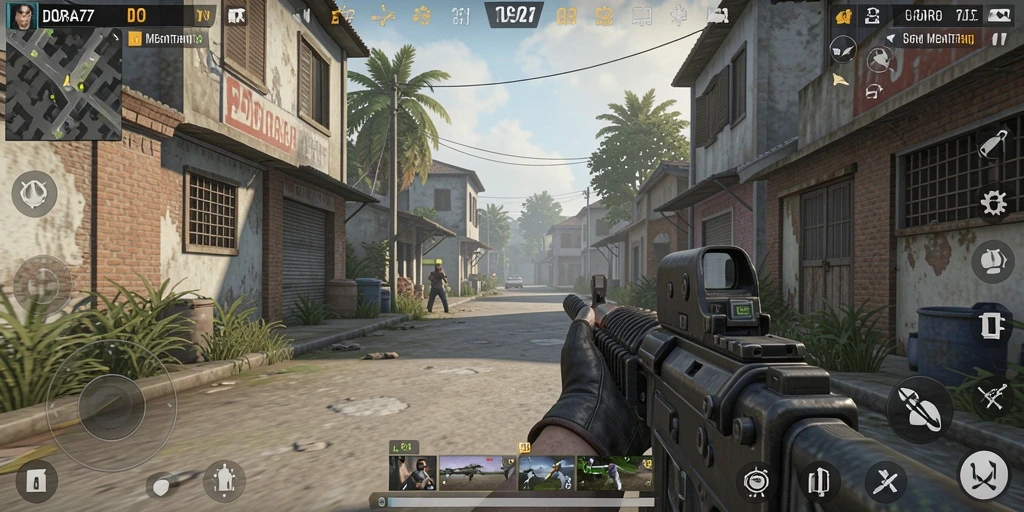 Tangkapan layar gameplay DORA77 yang penuh aksi dan ketegangan.