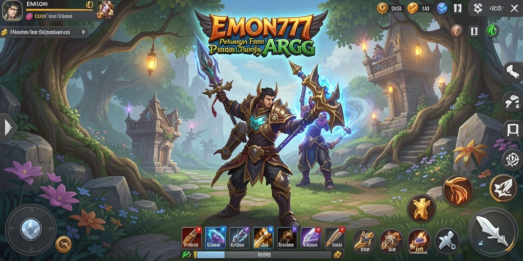 Screenshot gameplay EMON777 dengan aksi seru ARPG.