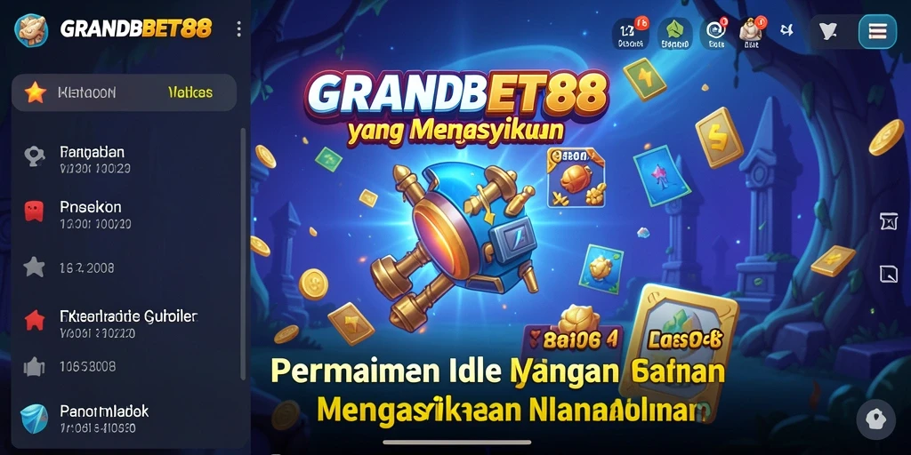 Tangkapan layar gameplay Idle yang menampilkan manajemen sumber daya.
