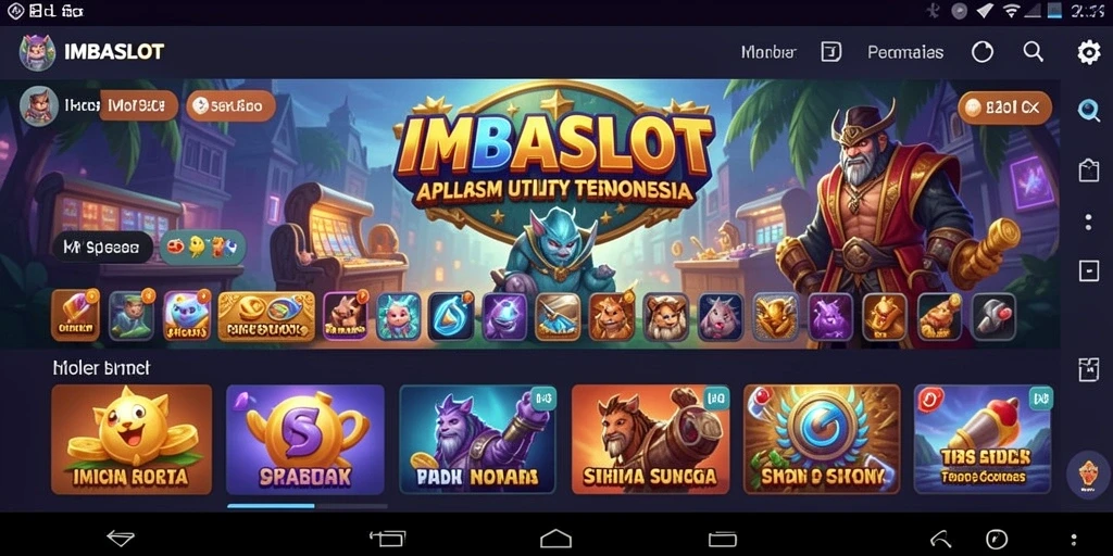 Tampilan antarmuka IMBASLOT yang intuitif dan efisien.