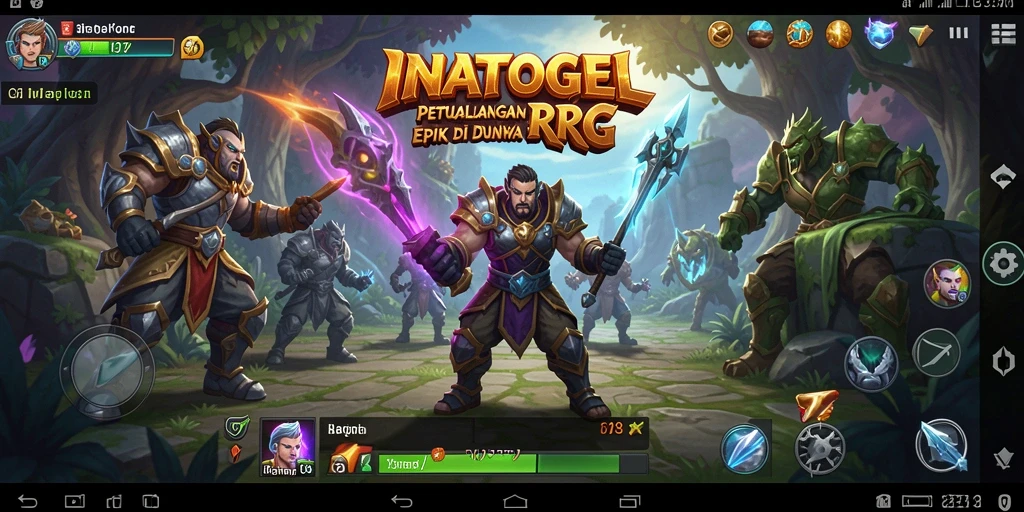 Tampilan gameplay RPG yang seru dan penuh aksi dari INATOGEL.