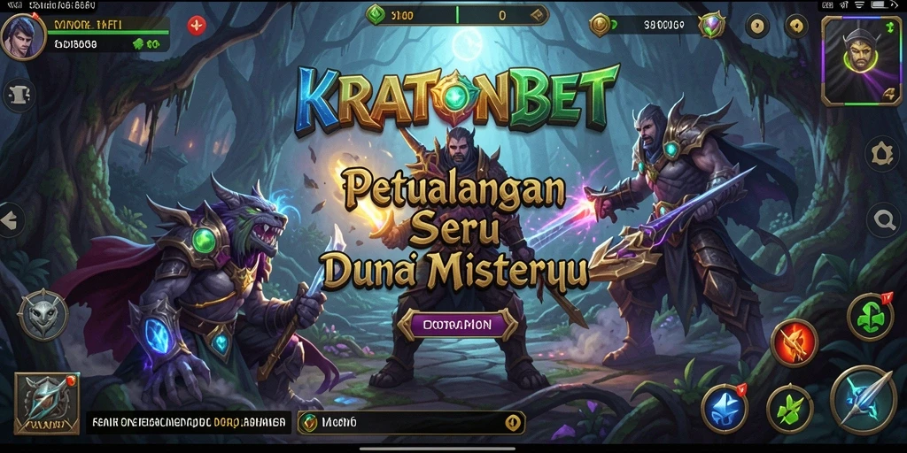 Menampilkan gameplay menantang dalam dunia petualangan KRATONBET.