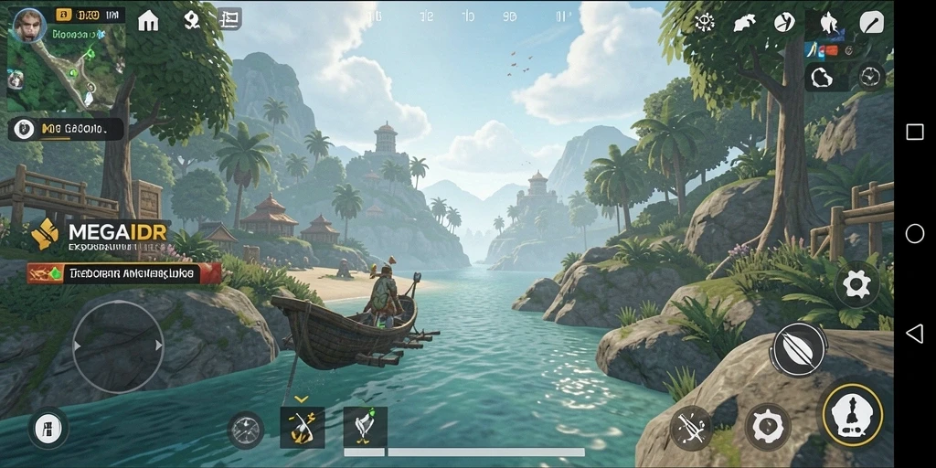 Tampilan gameplay <strong>MEGAIDR</strong> yang menakjubkan dalam dunia terbuka.