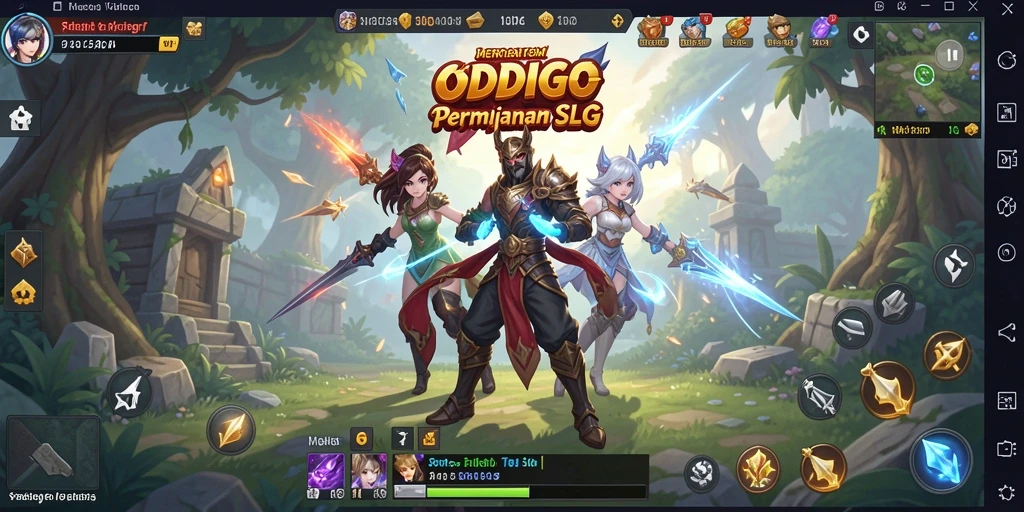 Tampilan gameplay ODDIGO yang strategis dan menarik.