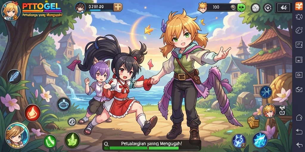 Tampilan gameplay PTTOGEL yang menarik dan penuh aksi.