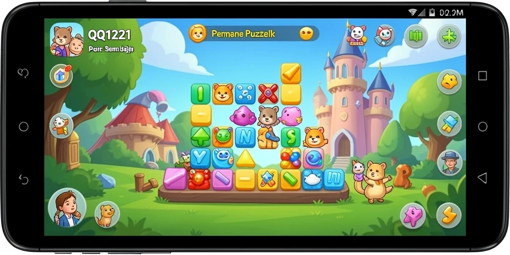 Tampilan gameplay QQ1221 yang seru dan menantang.
