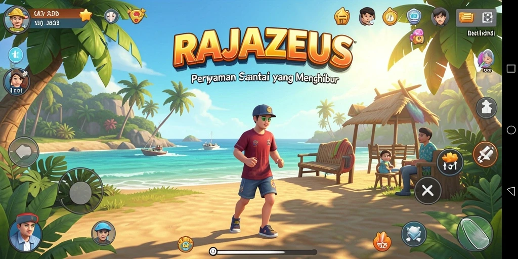 Tampilan gameplay menarik RAJAZEUS dengan berbagai tantangan menyenangkan.