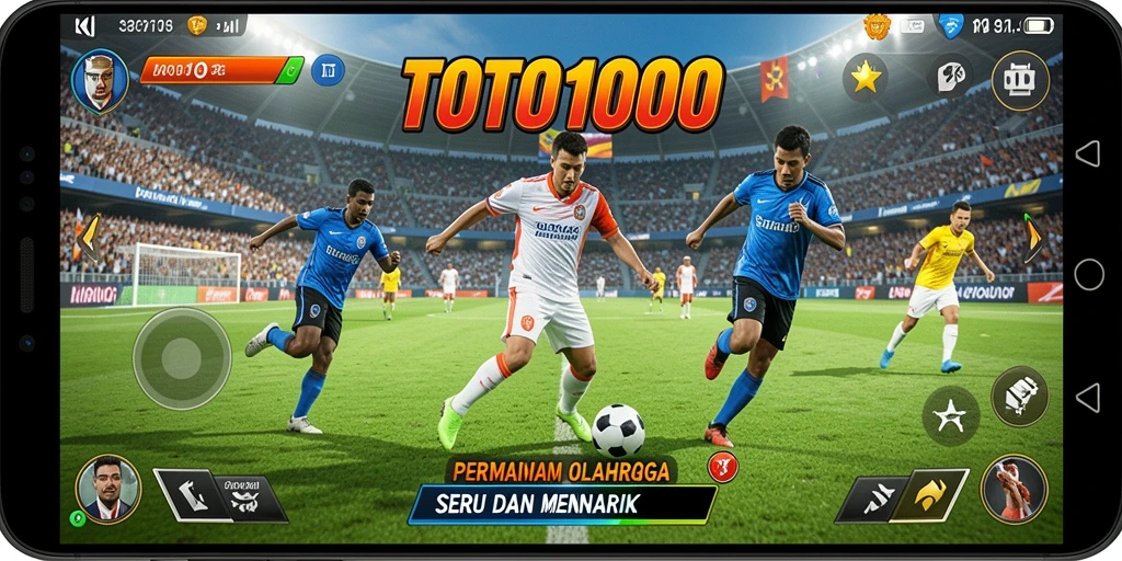 Tampilan gameplay seru TOTO1000 dengan berbagai cabang olahraga.